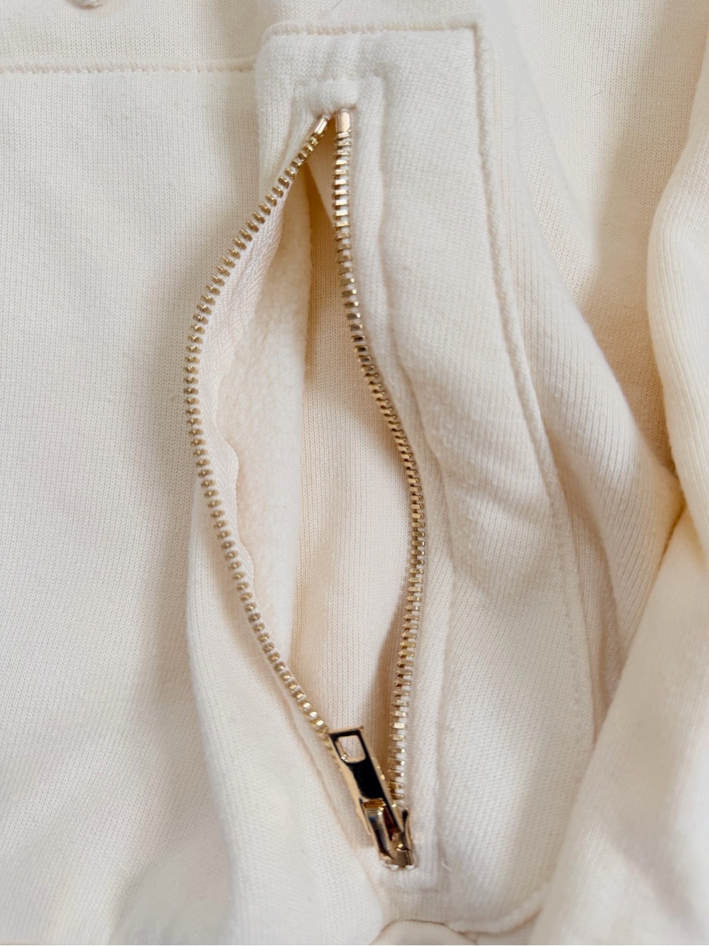 Aviator Nation Cream Hoodie with velvet Stripe Sleeve - RARE 🌈 MEDIUM - Picture 2 of 16